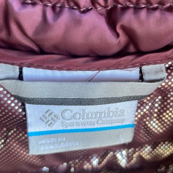COLUMBIA WOMEN’S OMNI HEAT BURGUNDY ZIP UP VEST WITH POCKETS SIZE LARGE - Picture 6 of 10